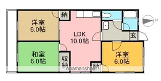 アーバンコート中須賀【131号室】の間取り
