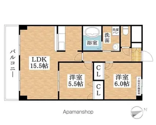 レスカトール【3階】の間取り