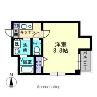 キャッスル大手町【7階】の間取り