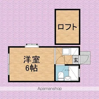 ハイムサンロード苗間【1階】の間取り