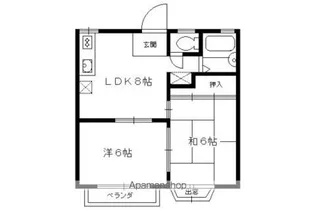 嵐山リバーサイドI【103号室】の間取り