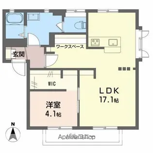 長野県長野市平林1丁目【アパート】の間取り