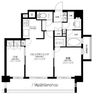 レックスお花茶屋ツインレジデンスウエスト【1階】の間取り