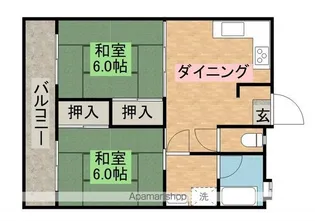 中白川ビル【4階】の間取り