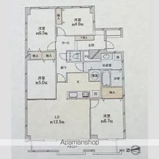 シーアイマンション円山【13階】の間取り