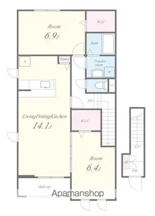 サンシャイン中筋【2階】の間取り