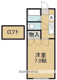 1Kの間取り画像