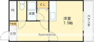 19サンライズ上小阪【2階】の間取り