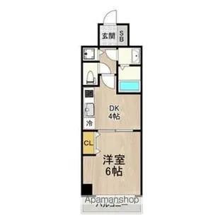 フロンティアコート堺筋本町【8階】の間取り