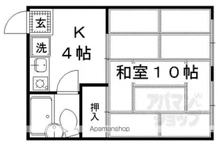 第1兵庫ハイツ【101号室】の間取り