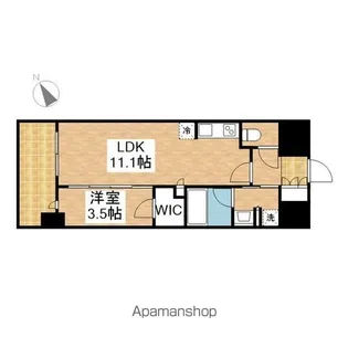 プレサンスジェネ上前津【14階】の間取り