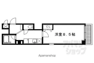 クオーレ京都【505号室】の間取り