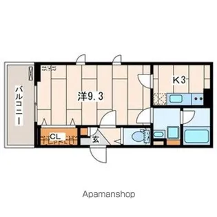 プランドール横浜【3階】の間取り