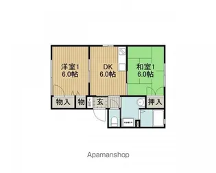 MAY ONE 25B棟【101号室】の間取り