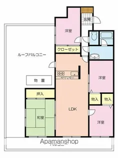 トーカンマンション北小金【5階】の間取り