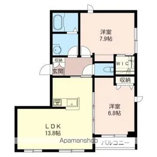 ルミナス南荻窪【202号室】の間取り