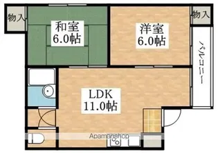 サンハイツファミリー【4階】の間取り