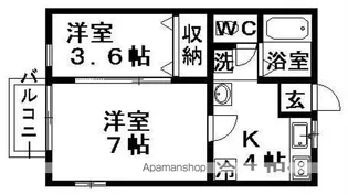 エクセレントC【1階】の間取り
