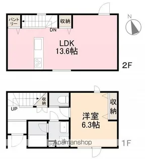 LUANA GARAGE 空港通り【C-10号室】の間取り