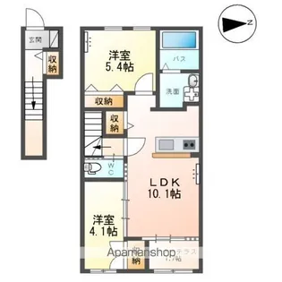 プリーモⅡ【208号室】の間取り