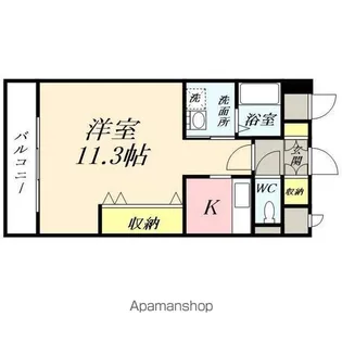 クレストシティ中井町【9階】の間取り