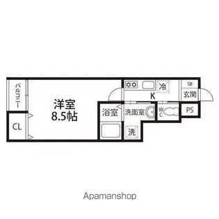 アヴァンティ【105号室】の間取り