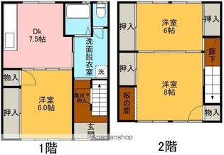 岐阜県高山市岡本町4丁目【テラスハウス】の間取り