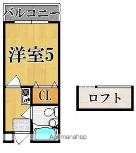 プレアール東生駒【3階】の間取り