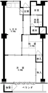 JK−4 本郷【4階】の間取り