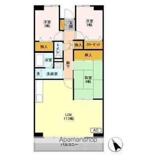 エスポワール八千代【6階】の間取り