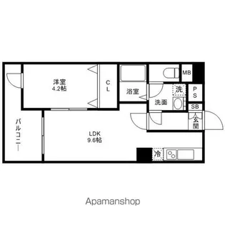 ヴェルデ平尾【3階】の間取り