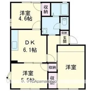 エクセルガーデン大宮B【1階】の間取り