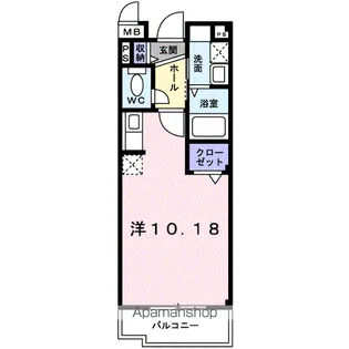 カーサ クワノ【103号室】の間取り