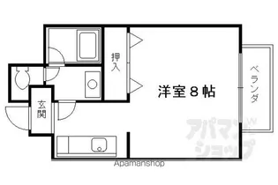 サンフローラ丸太町【608号室】の間取り