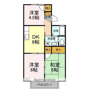 ヴィラモデルナ C【2階】の間取り