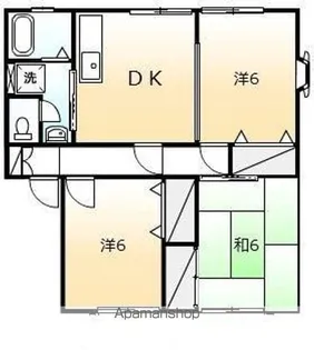 サンライフ南蔵王A・B【1階】の間取り