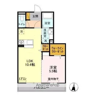 クレシアコート【3階】の間取り