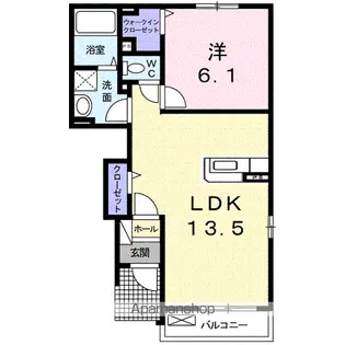 ブローテⅡ【1階】の間取り