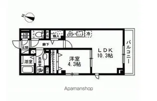 SKYE THIRA【4階】の間取り