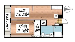 アップライズ平和【4階】の間取り