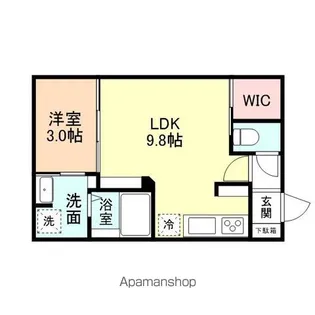 INTEGRAL向新庄【1階】の間取り
