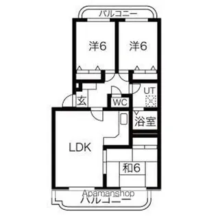 グランドール小野【1階】の間取り