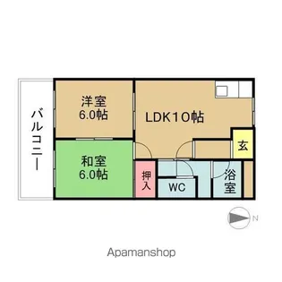 コットンハウスⅠ【1階】の間取り