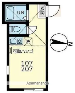 ユナイト元住吉ミ・ディスピアーチェ【1階】の間取り