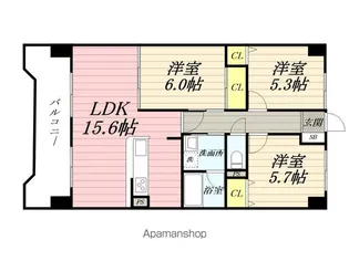 スカイレジデンシア山王【1105号室】の間取り
