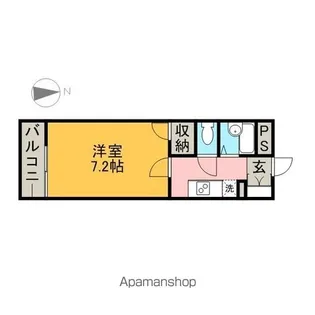 レオパレス名駅【302号室】の間取り