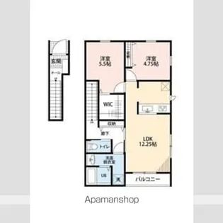 リーブルファイン南平野Ⅴ【2階】の間取り
