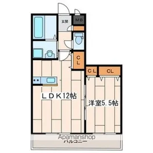 りつのスカイビル【302号室号室】の間取り