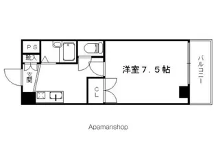 サンリーベ衣笠【207号室】の間取り