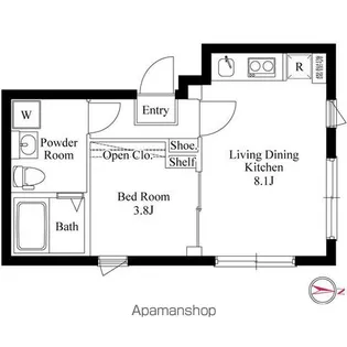 CASA PIAZZA 浅草本所【3階】の間取り